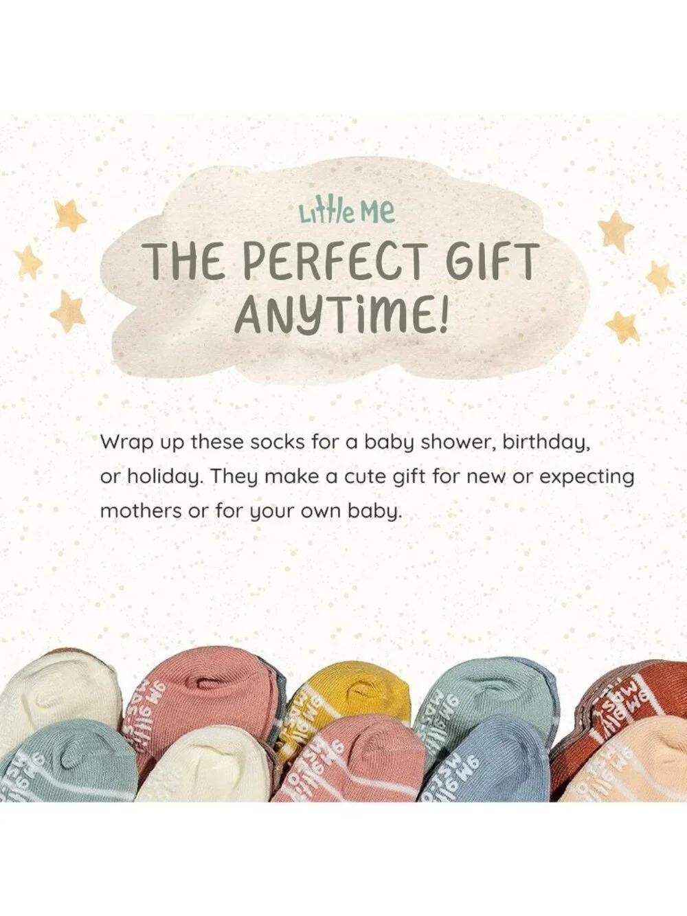 20-Pack Unisex Newborn & Toddler Socks for Baby Girl or Boy, 0-24 Months
